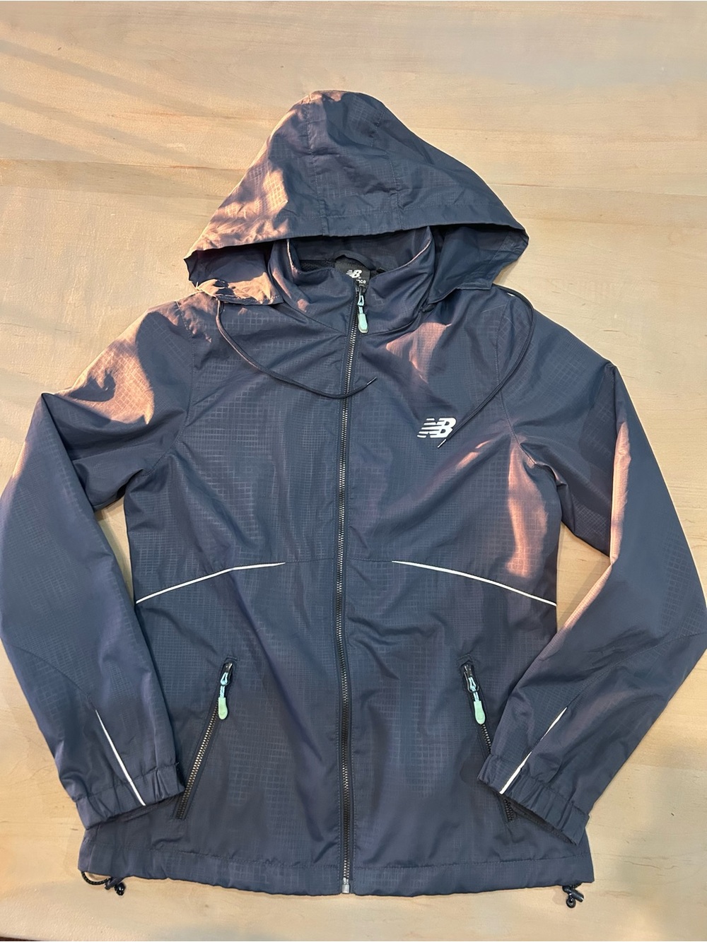 New Balance Navy Hooded Jacket